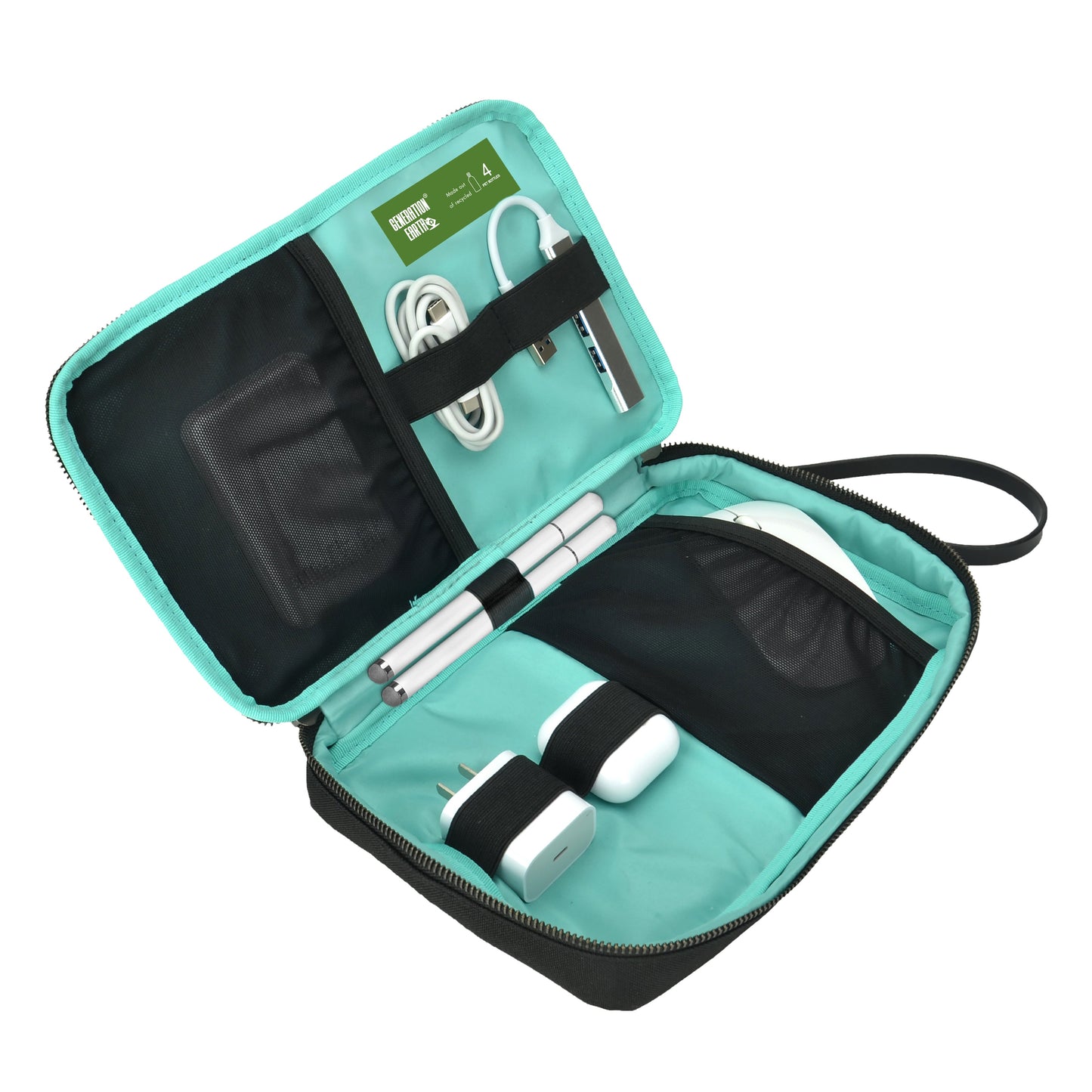 Generation Earth Portable Cable Organiser (Black)