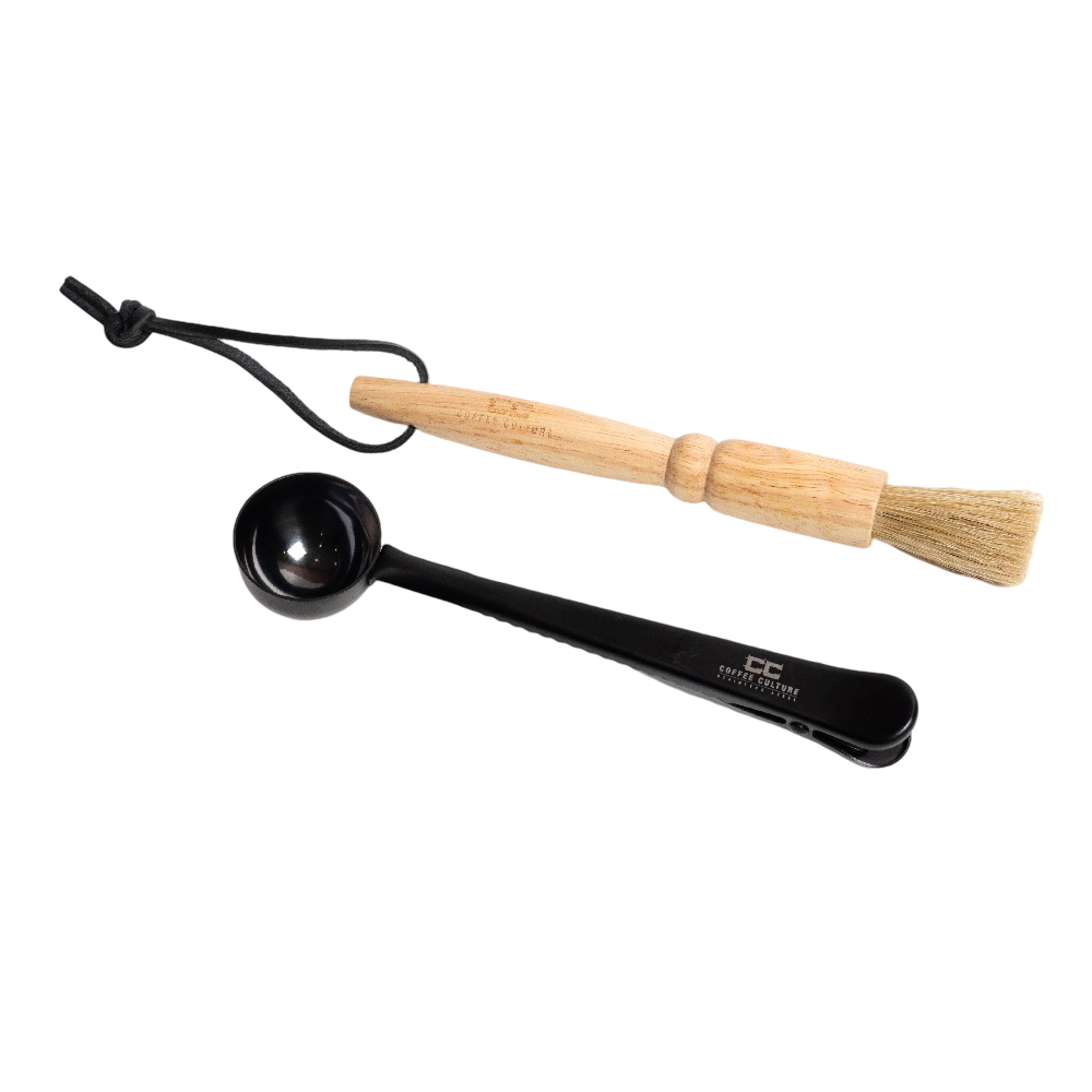 Coffee Culture 2Pc Coffee Brush And Spoon Set