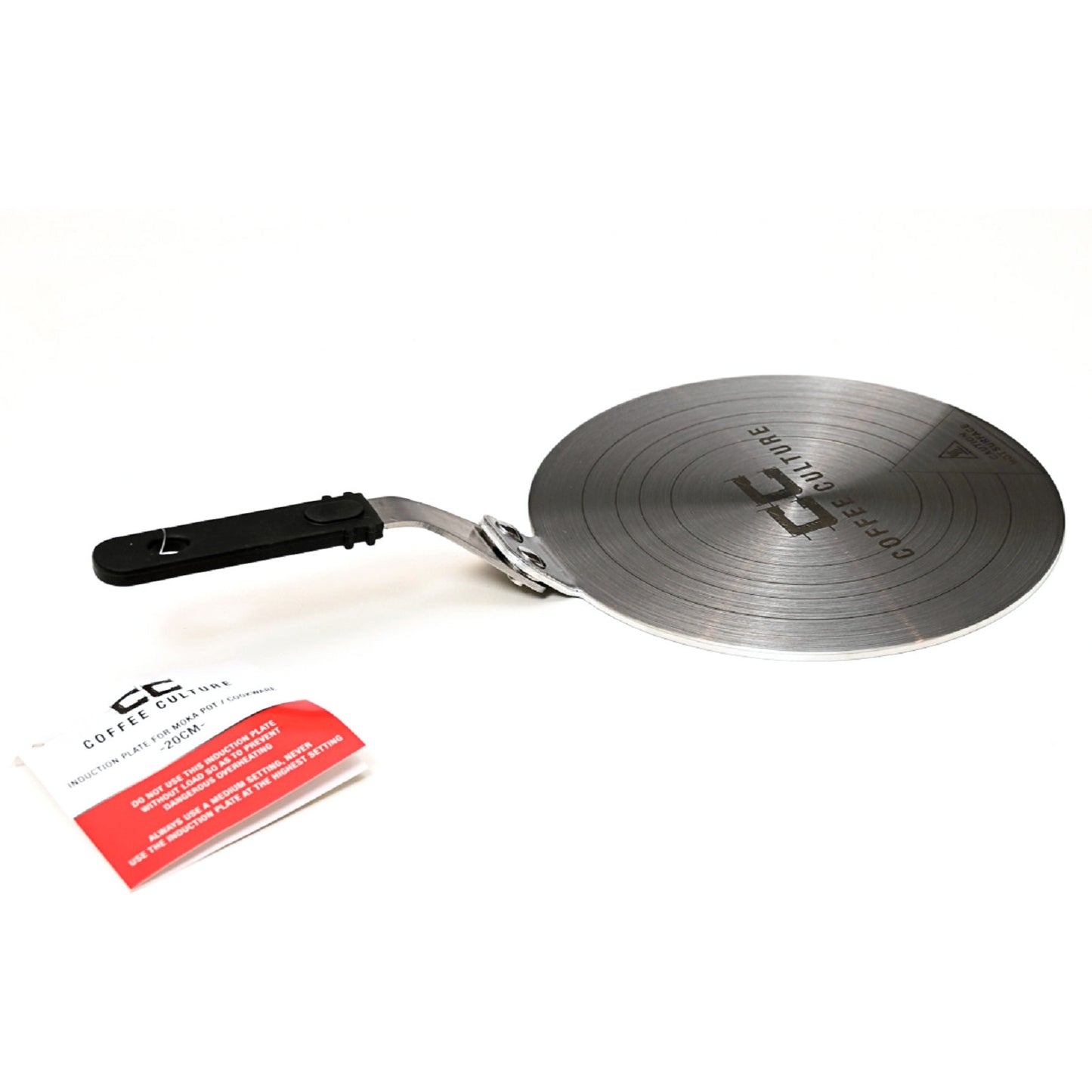 Coffee Culture Stainless Steel Induction Stove Plate For Moka Pot 13cm (Black)