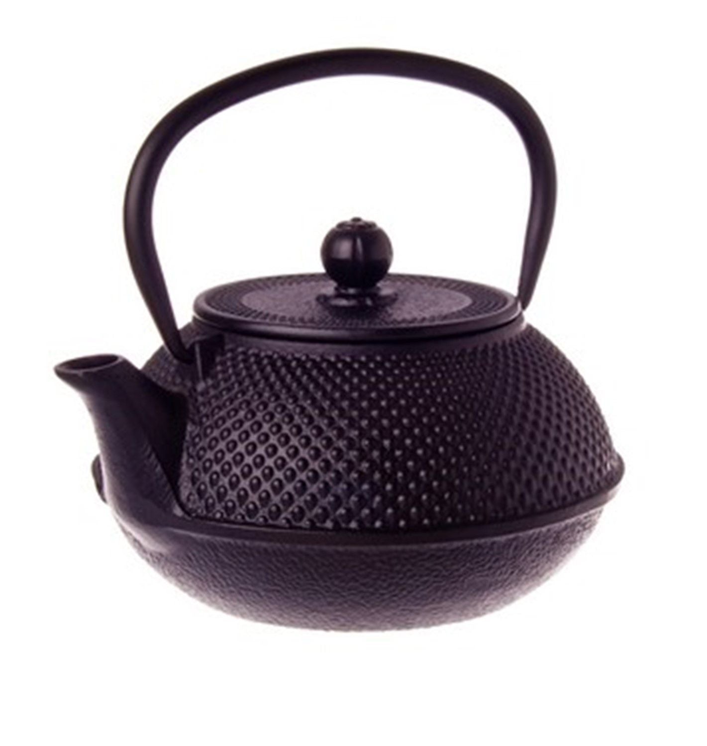 Teaology Cast Iron Teapot 800ml - Fine Hobnail Black
