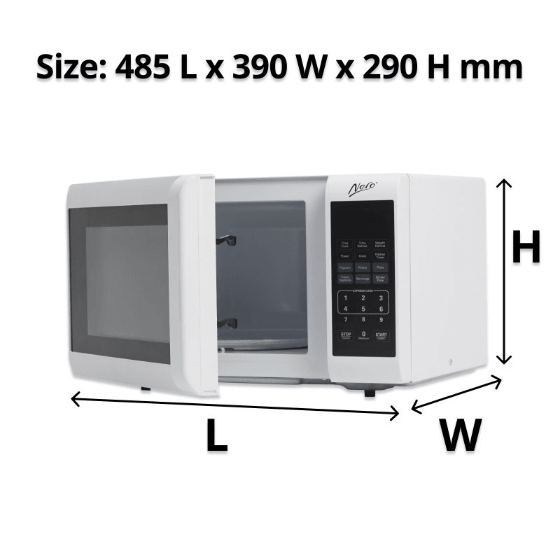 Nero Microwave 800 Watt 23 Litre White Conventional