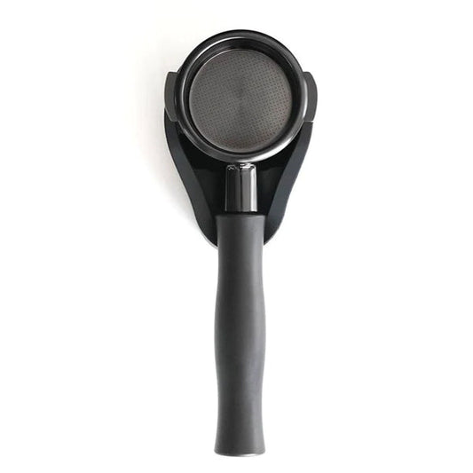 Normcore Bottomless Portafilter - Titanium - 58mm Breville / Walnut