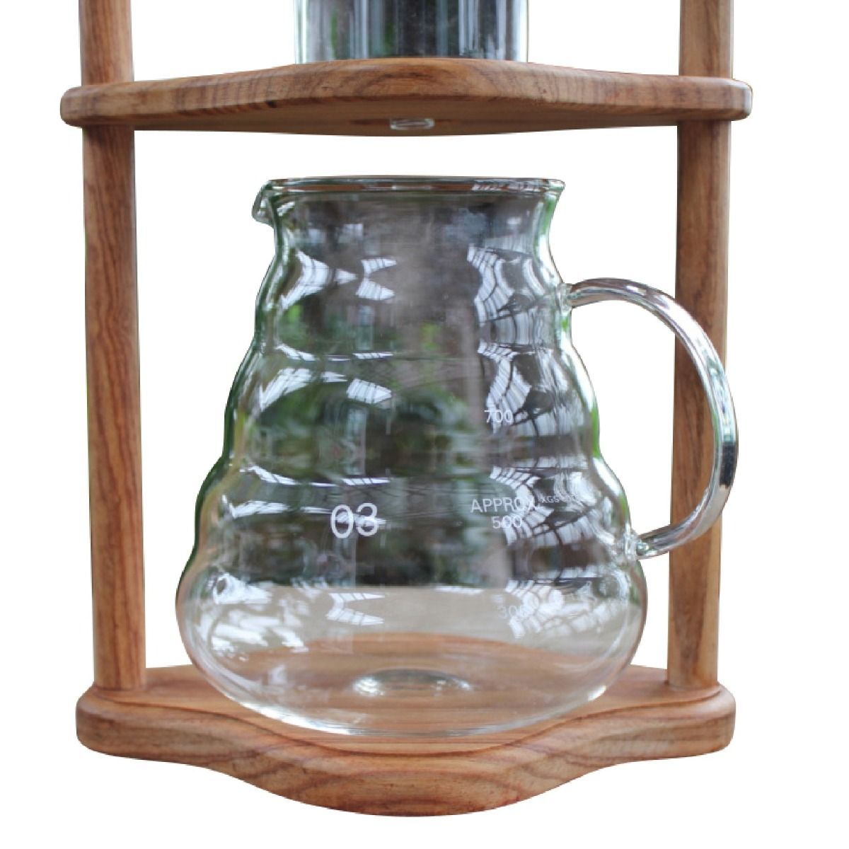 Coffee Culture 350ml Cold Drip Glass Brewing Coffee Maker with Wooden Stand