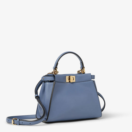Peekaboo Mini Light Indigo Leather Bag