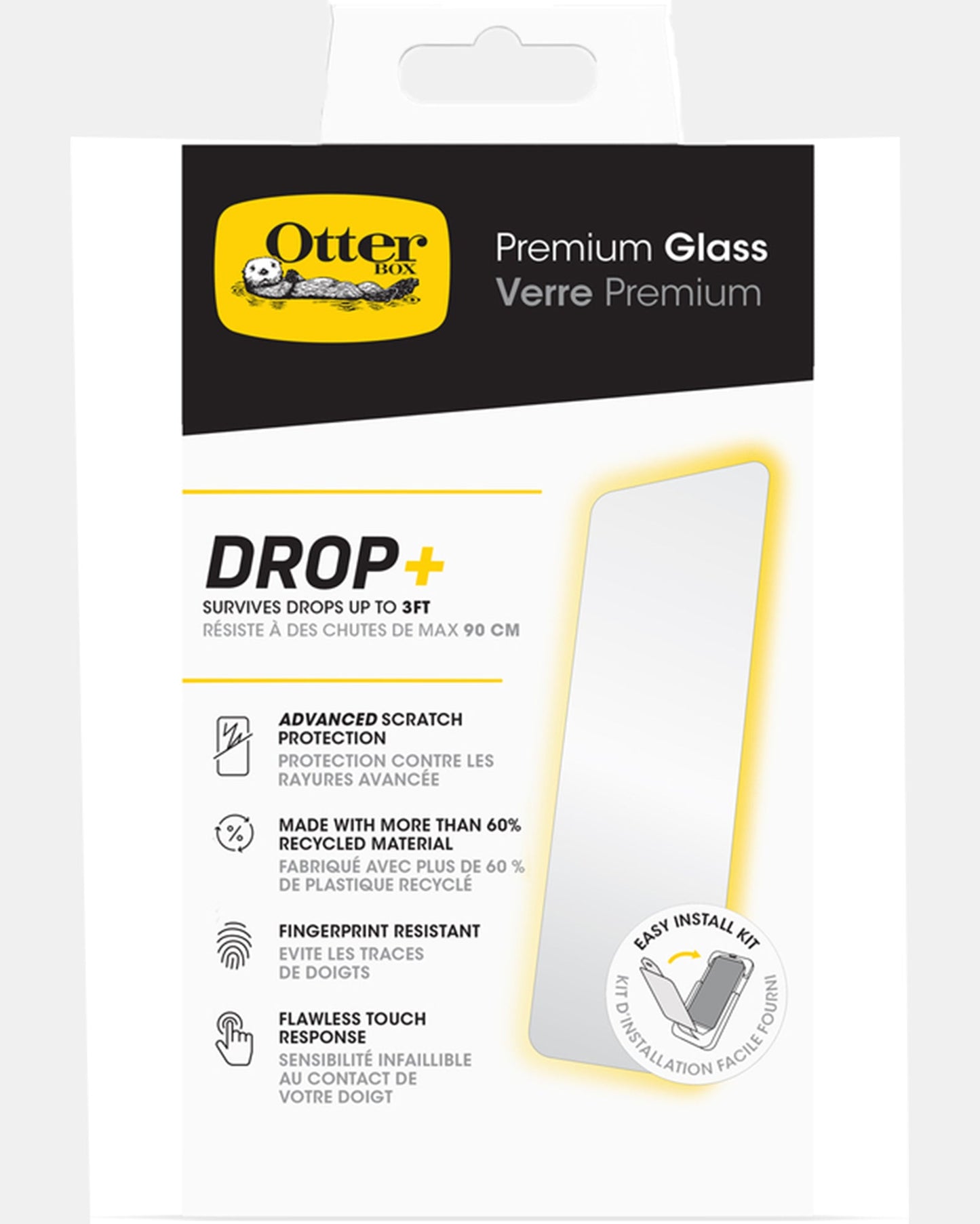 OtterBox Premium Glass Screen Protector for iPhone 16 Pro Max (Clear)