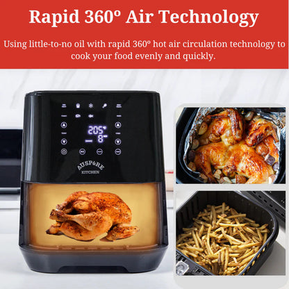 AUSPURE Air Fryer Replacement Basket for 5.5L Aus-Fry550