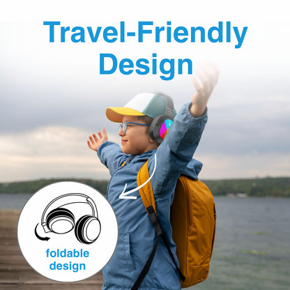 Laser Kids Wireless Headphones – Volume Limited (Black)