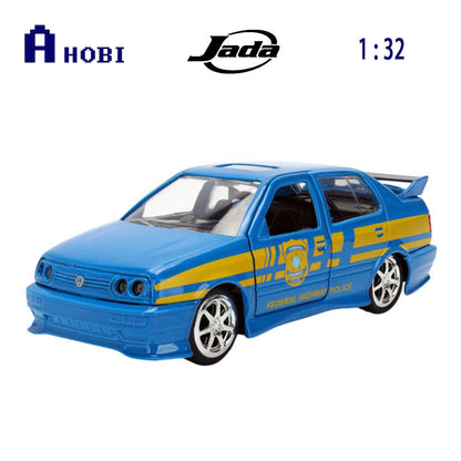 Jada 1:32 Fast & Furious 1995 Volkswagen Jetta Police Diecast Vehicle Model Toy