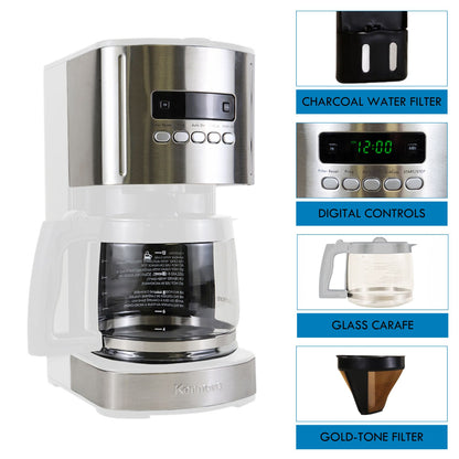 Kenmore Drip Coffee Maker 12‑Cup White