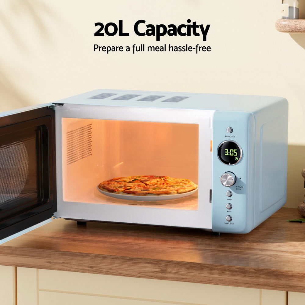 Devanti 20L Microwave Oven 700W (Blue)