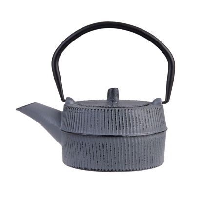 Teaology Cast Iron Teapot 350ml - Thatch Grey Black