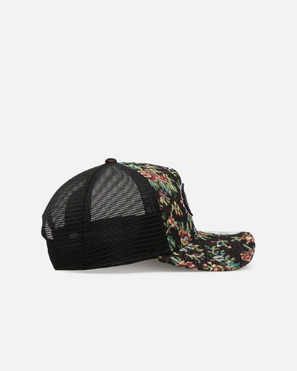 New Era San Francisco 49ers 'Black Floral Tapestry' 9FORTY A-Frame Trucker Snapback Tapestry