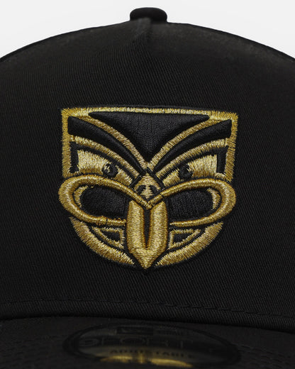New Era New Zealand Warriors 9FORTY A-Frame Snapback Black/Gold