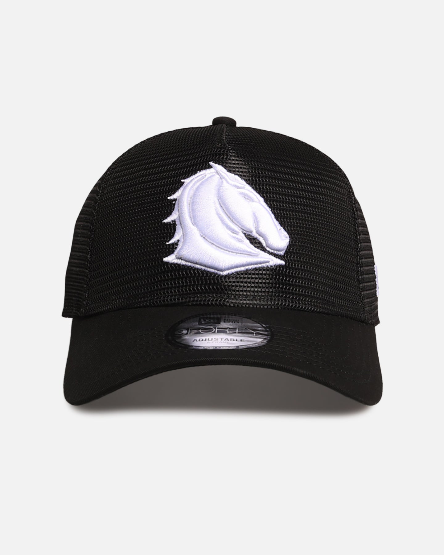 New Era Brisbane Broncos 'NRL Mesh Crown' 9FORTY A-Frame Trucker Snapback Black