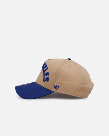 47 Brand Los Angeles Dodgers 'Arch' 47 Offside Snapback Khaki/Official Team Color