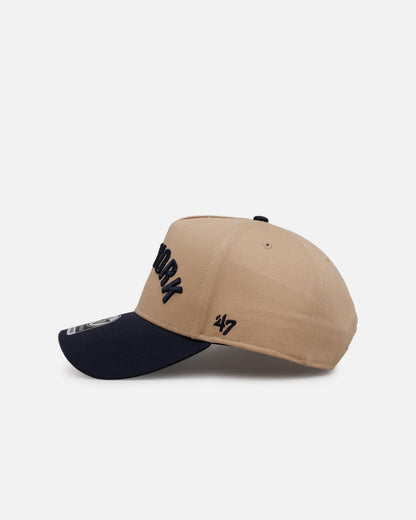 47 Brand New York Yankees 'Arch' 47 Offside Snapback Khaki/Official Team Color