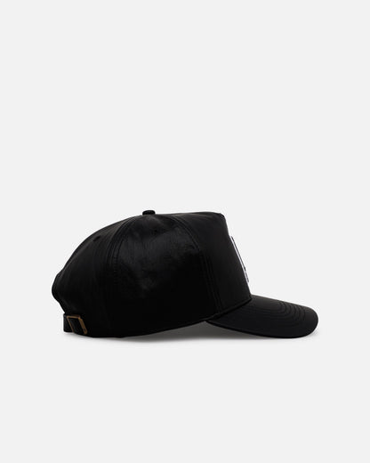 47 Brand Los Angeles Dodgers 'Leather' Hitch Strapback Black