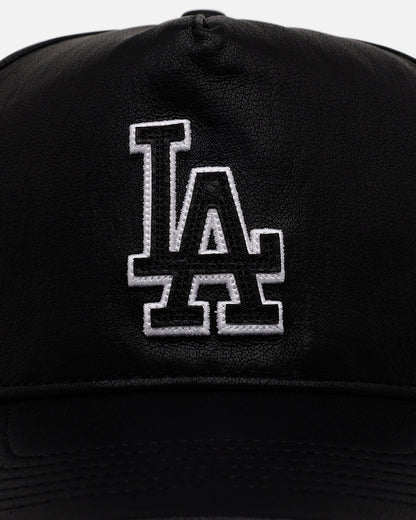 47 Brand Los Angeles Dodgers 'Leather' Hitch Strapback Black