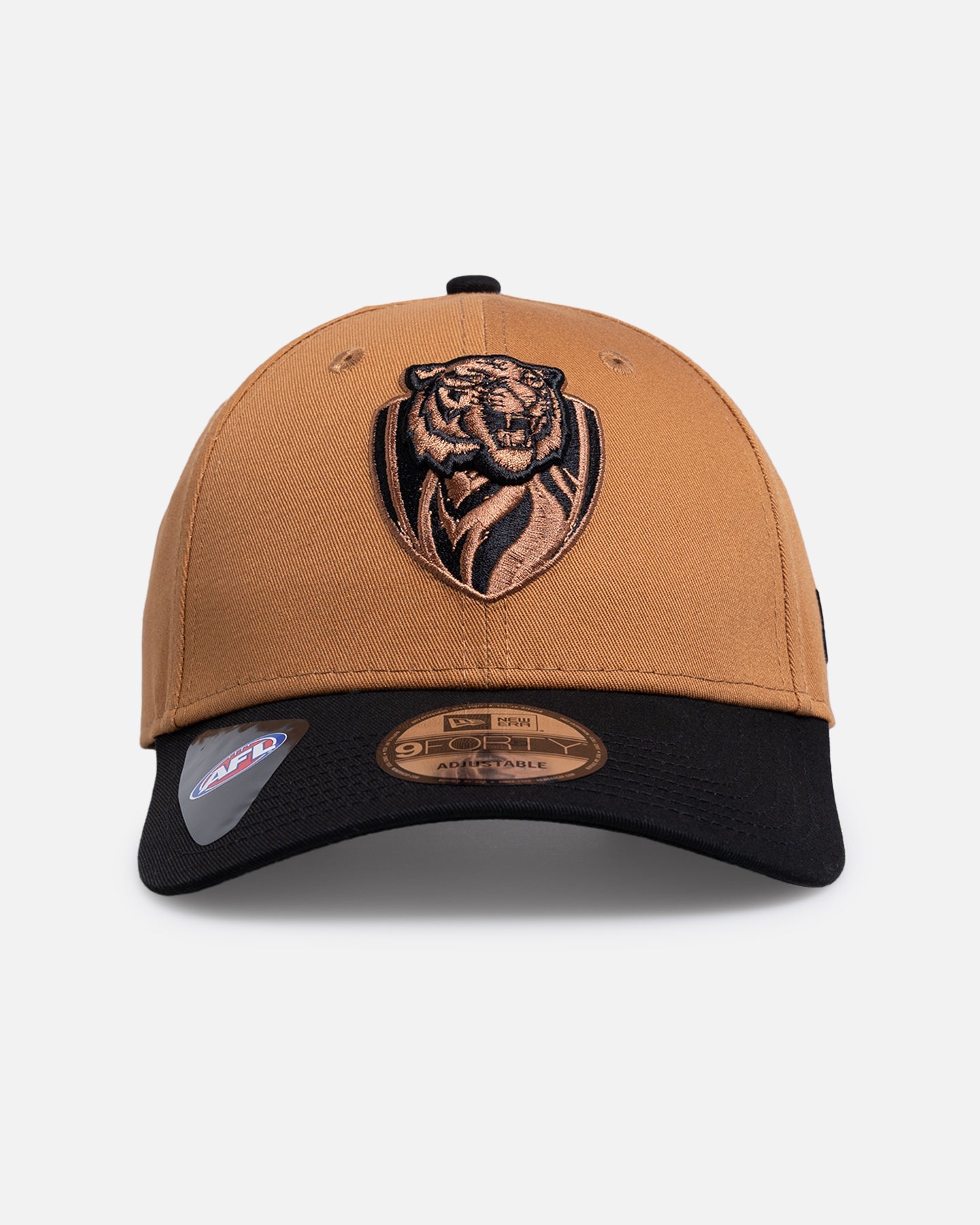 New Era Richmond Tigers 'AFL 2026' 9FORTY Strapback Med Beige