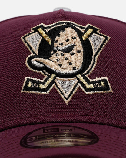 New Era Anaheim Ducks 'Plum' 9FORTY A-Frame Snapback Plum