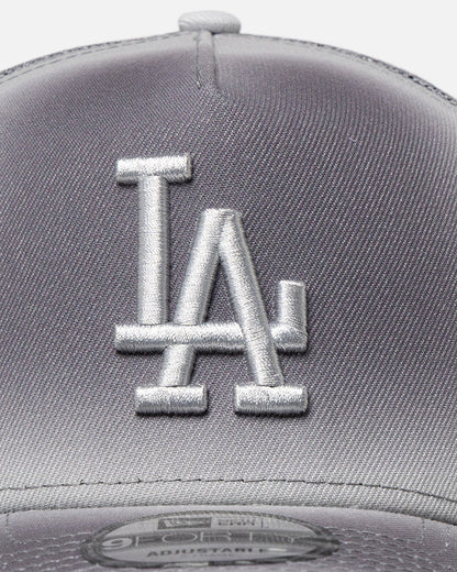 New Era Los Angeles Dodgers 'Gradient Trucker' 9FORTY A-Frame Trucker Snapback Grey