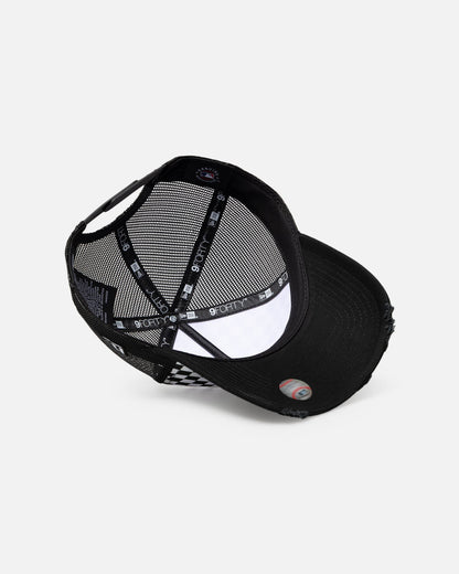 New Era New York Yankees 'Checker Trucker' 9FORTY A-Frame Trucker Snapback White