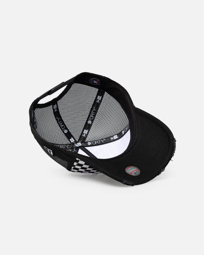 New Era Los Angeles Dodgers 'Checker Trucker' 9FORTY A-Frame Trucker Snapback White