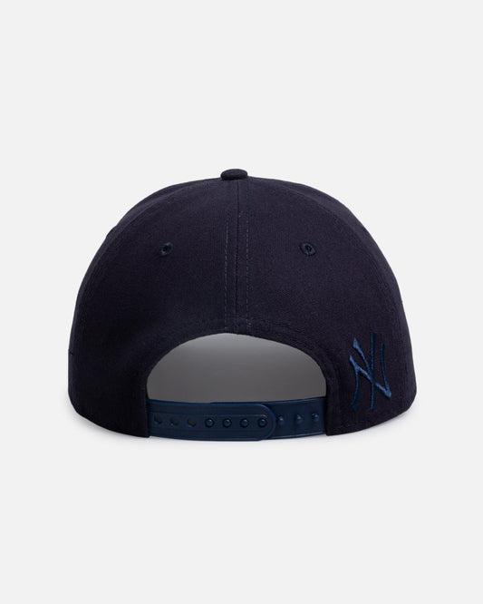 New Era New York Yankees 'Applique Distressed' 9FORTY A-Frame Snapback Navy