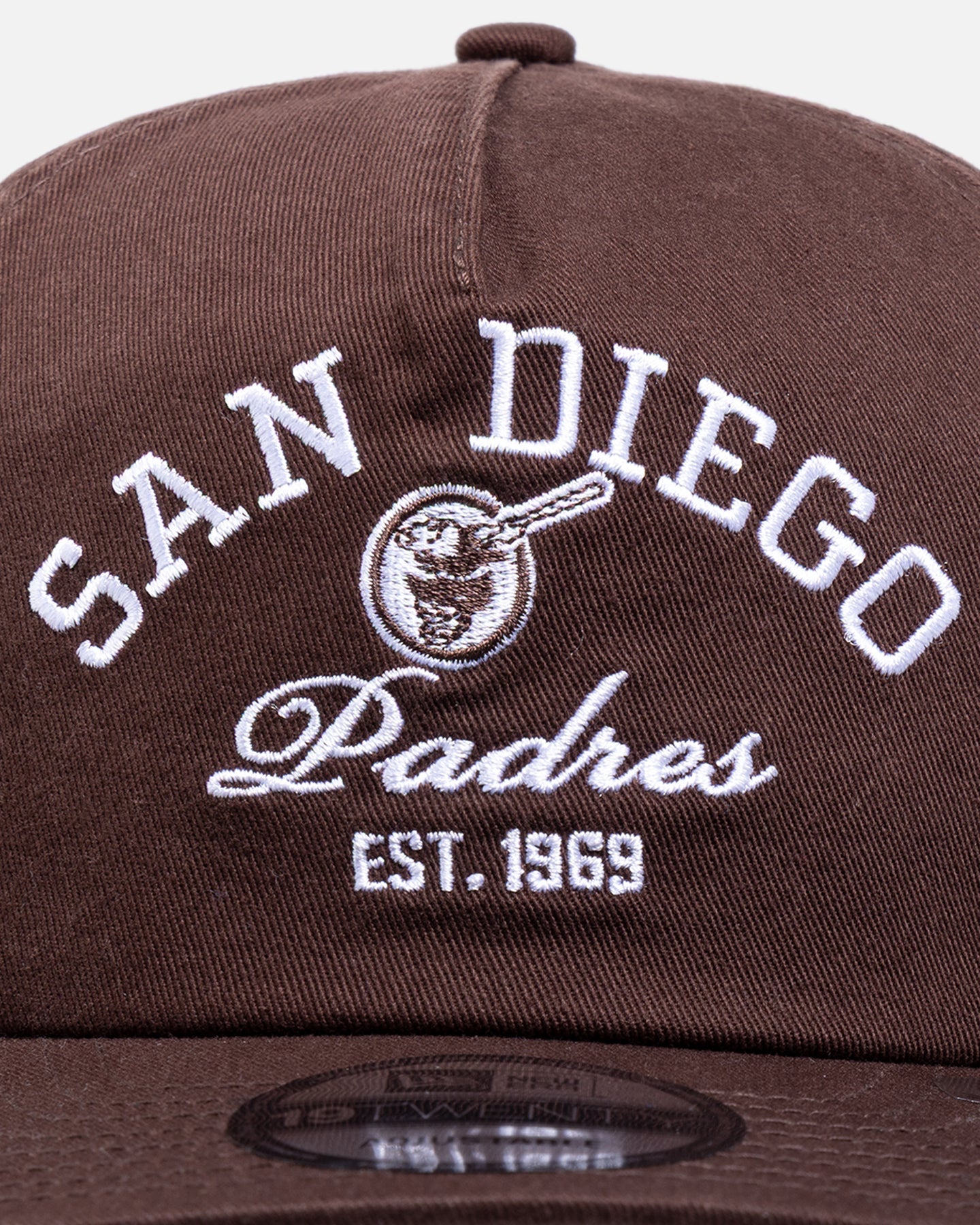 New Era San Diego Padres 'MLB Stacked Logo' 19TWENTY Snapback Dark Brown