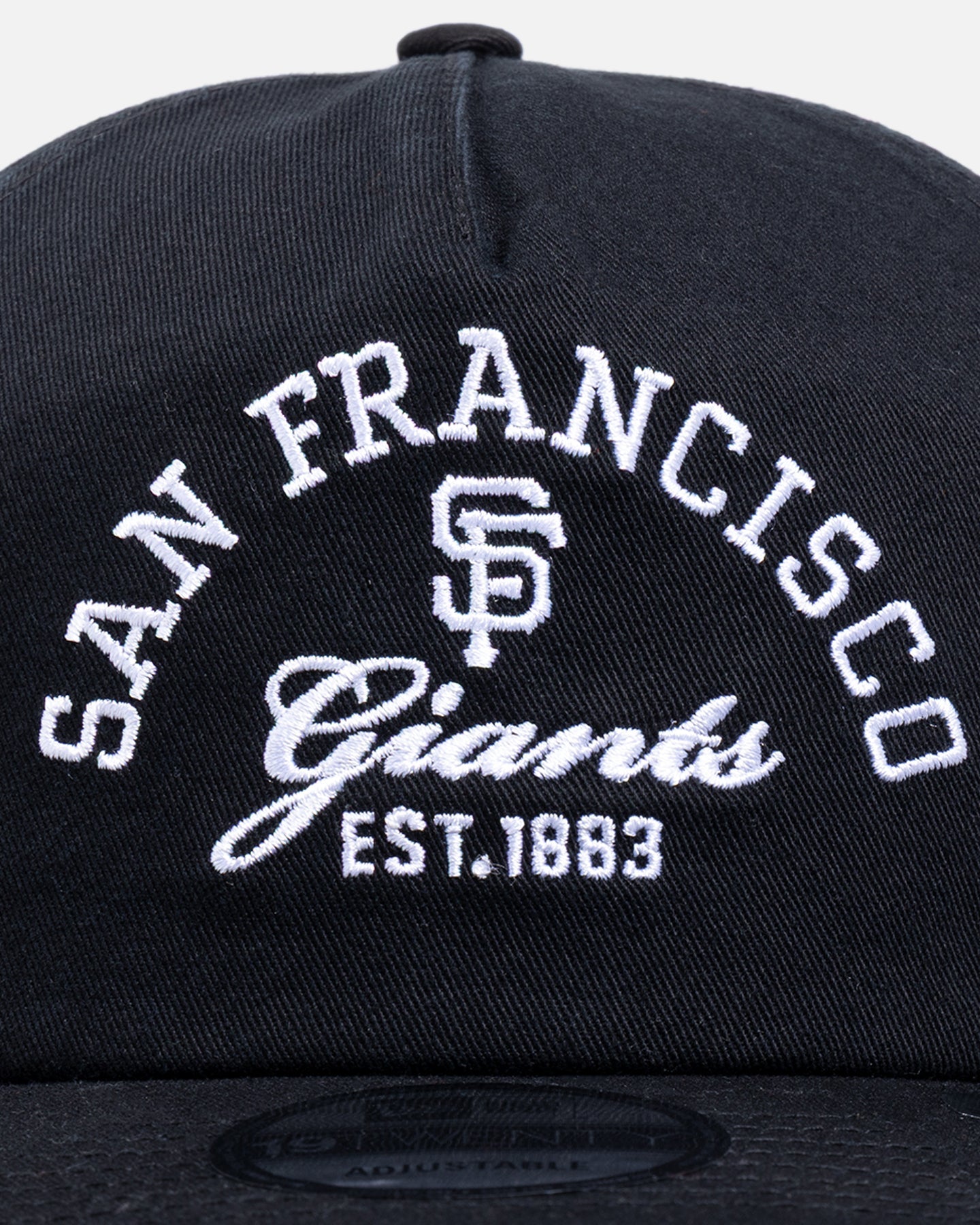 New Era San Francisco Giants 'MLB Stacked Logo' 19TWENTY Snapback Black