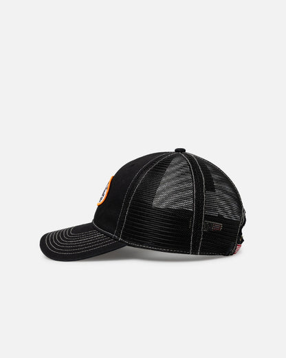 S Double Shop Relaxed Trucker Strapback Black