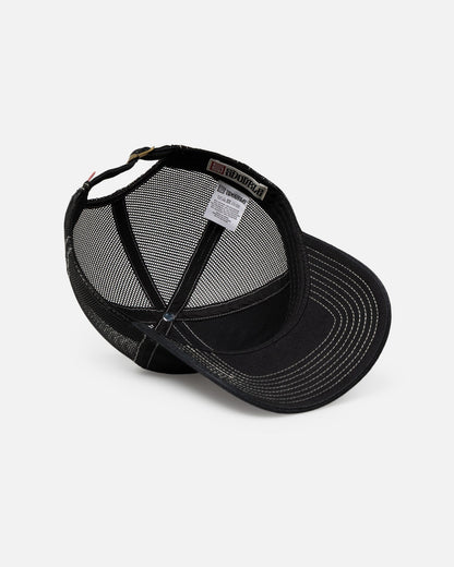 S Double Shop Relaxed Trucker Strapback Black