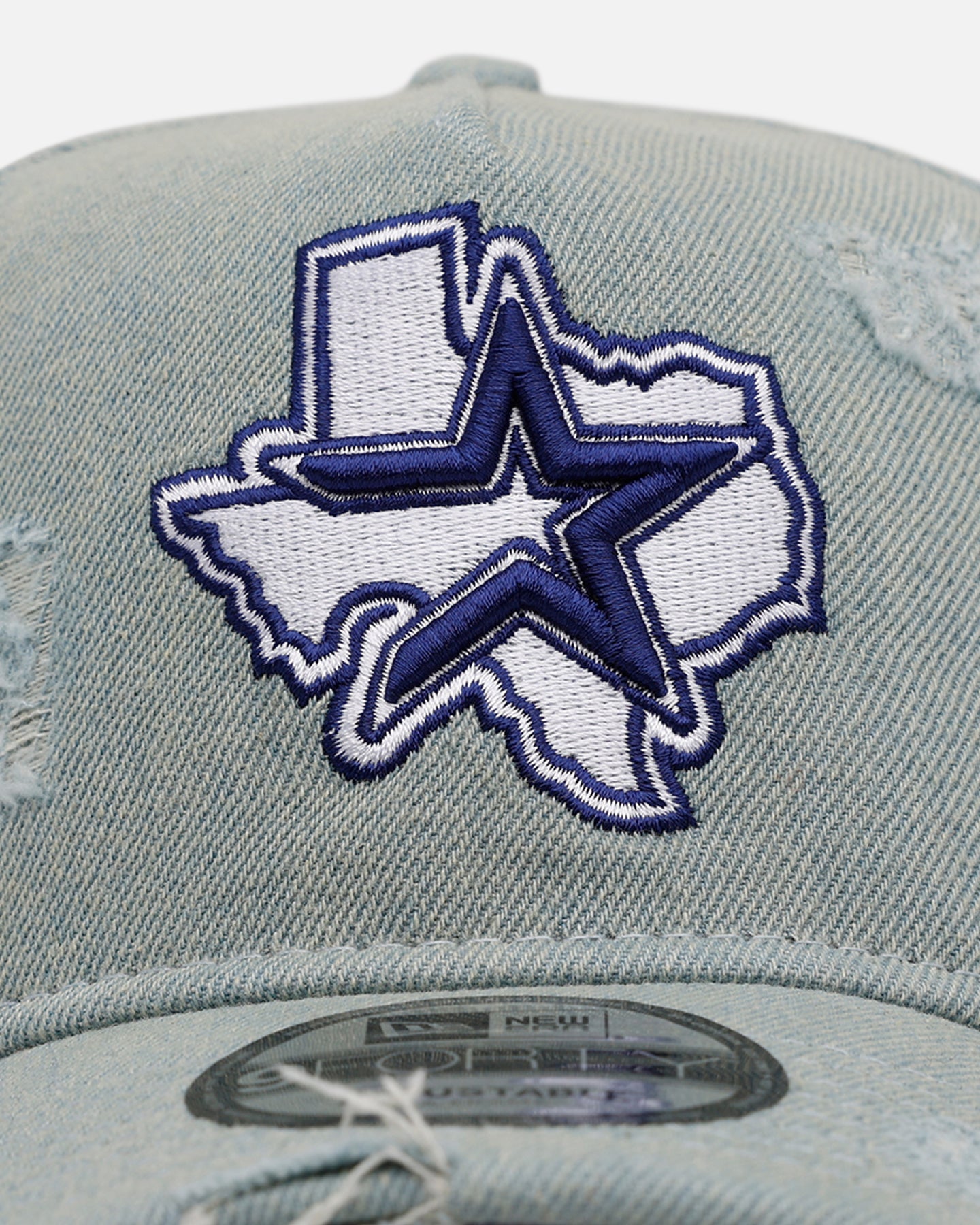 New Era Houston Astros 'Denim' 9FORTY A-Frame Snapback Light Wash Denim