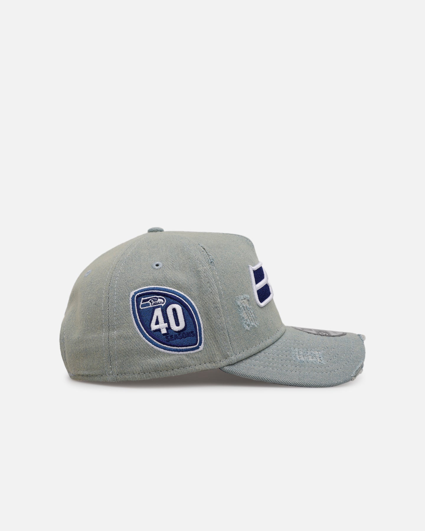 New Era Seattle Seahawks 'Denim' 9FORTY A-Frame Snapback Light Wash Denim