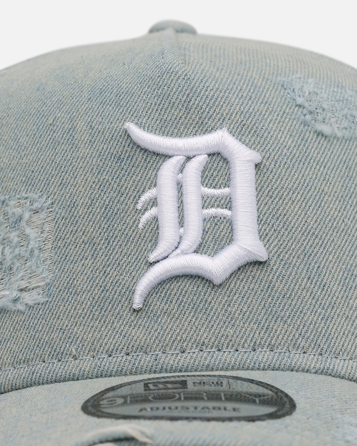 New Era Detroit Tigers 'Denim' 9FORTY A-Frame Snapback Light Wash Denim