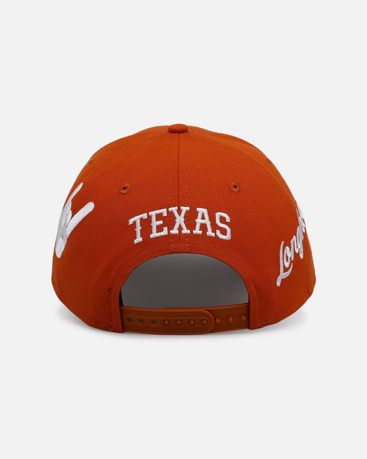 New Era Texas Longhorns 'One Love' 9FORTY A-Frame Snapback Official Team Color