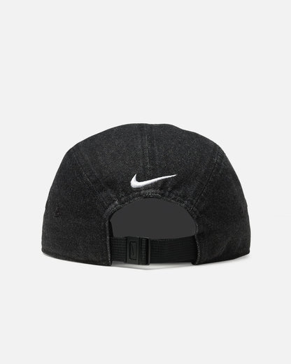 Nike Fly Unstructured Denim Strapback Cap Black/Black/White
