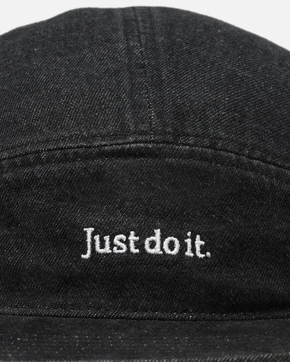 Nike Fly Unstructured Denim Strapback Cap Black/Black/White