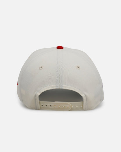 New Era Atlanta Braves 'Strawberry' 9FORTY A-Frame Snapback Chrome/Red