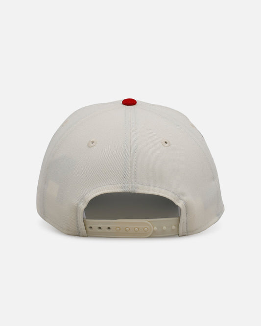 New Era New York Knicks 'Strawberry' 9FORTY A-Frame Snapback Chrome/Red