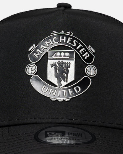 New Era Manchester United FC Reflective A-Frame Trucker Snapback Black