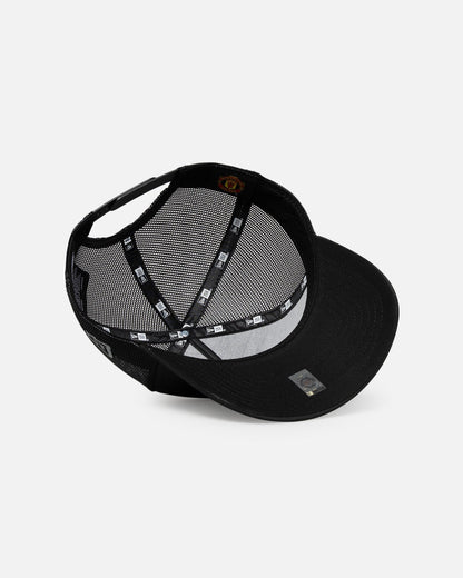 New Era Manchester United FC Reflective A-Frame Trucker Snapback Black