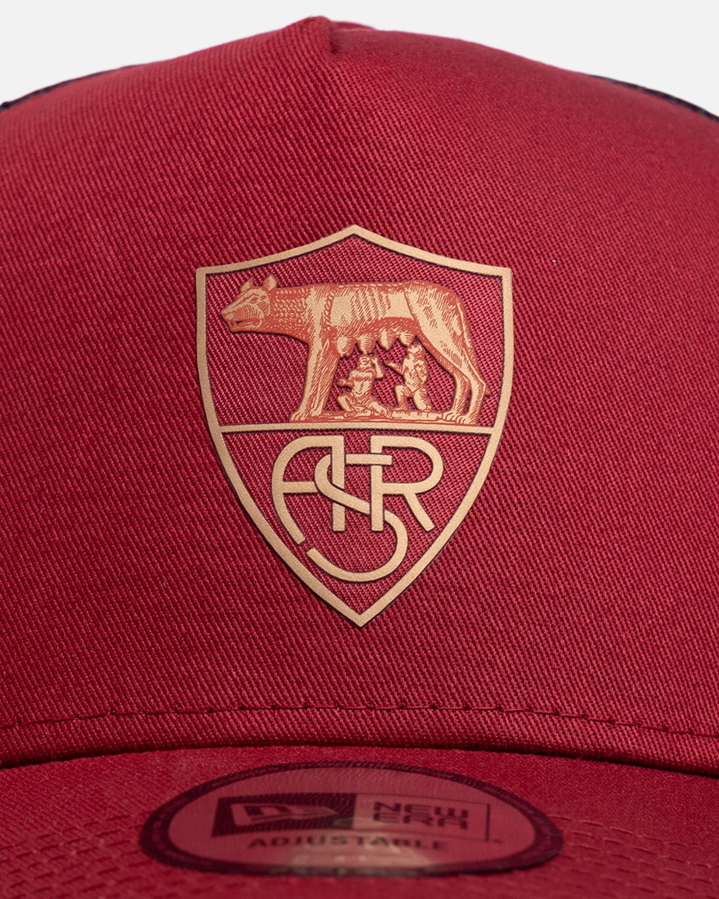 New Era AS Roma 'Tonal' 9FORTY A-Frame Trucker Snapback Dark Red