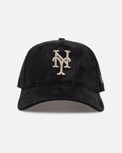 New Era New York Mets 'Suede' 9FORTY A-Frame Strapback Black/Tan