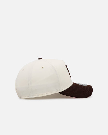 New Era Los Angeles Dodgers 'Pink Satin Pink Hearts Walnut' 9FORTY A-Frame Snapback Chrome/Walnut