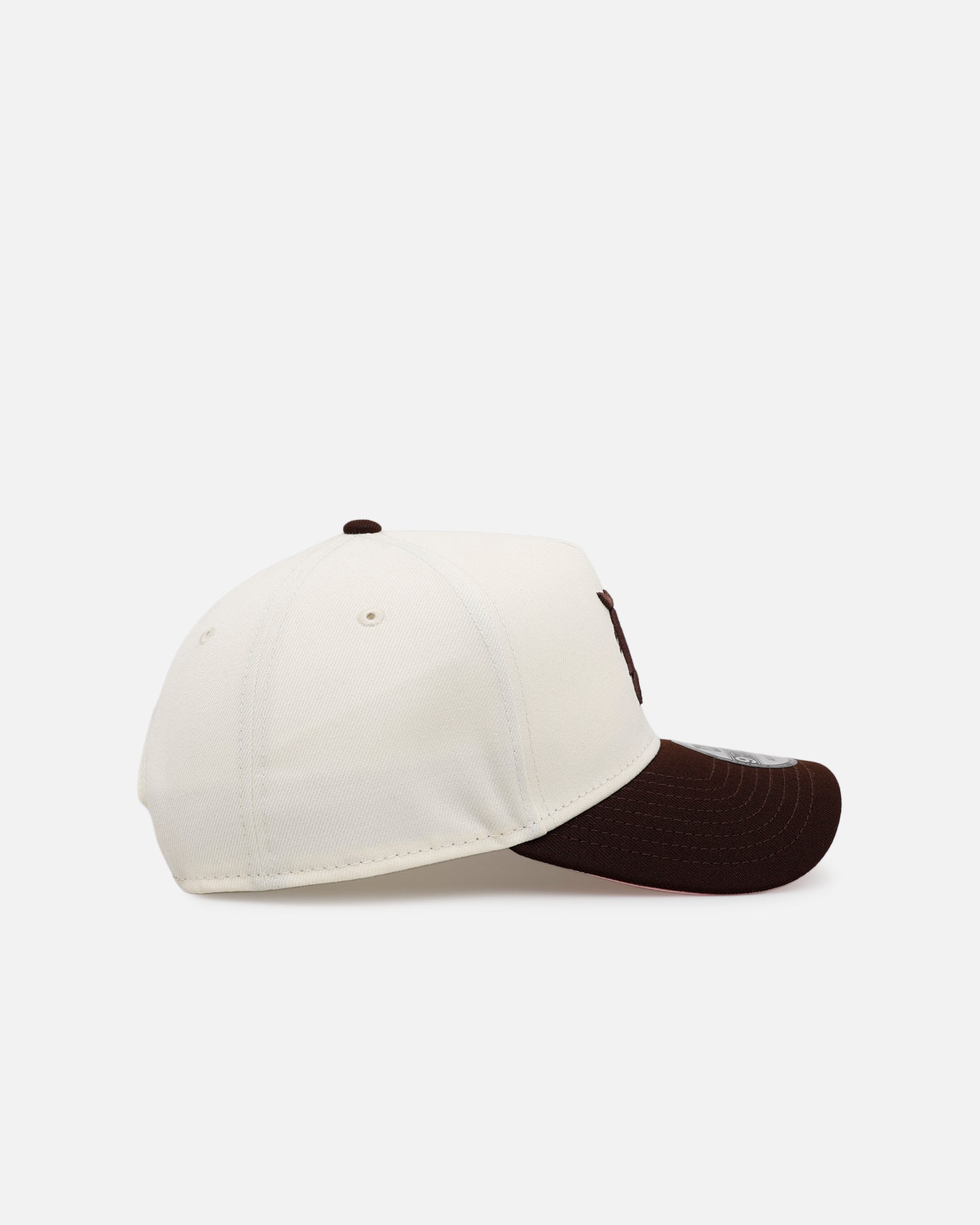 New Era Detroit Tigers 'Pink Satin Pink Hearts Walnut' 9FORTY A-Frame Snapback Chrome/Walnut