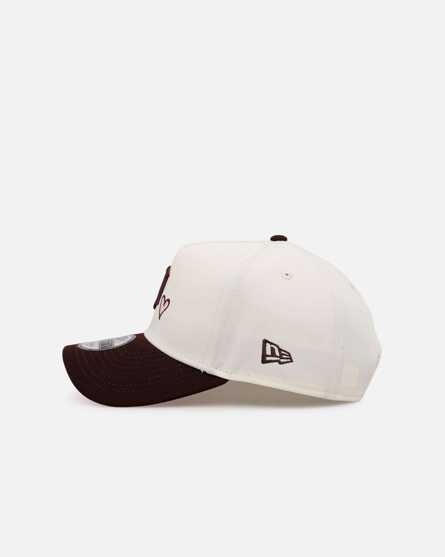 New Era Detroit Tigers 'Pink Satin Pink Hearts Walnut' 9FORTY A-Frame Snapback Chrome/Walnut