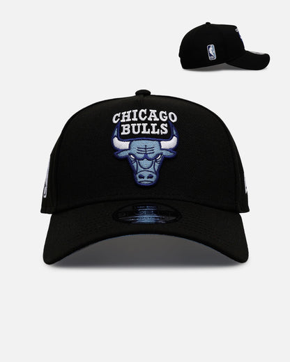 New Era Chicago Bulls 'Black And Sky Blue' 9FORTY A-Frame Snapback Black/Sky Blue