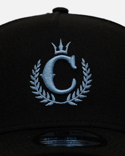 New Era X Culture Kings 'Black & Sky Blue' 9FORTY A-Frame Snapback Black/Sky Blue