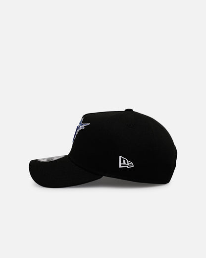 New Era Florida Marlins 'Black And Sky Blue' 9FORTY A-Frame Snapback Black/Sky Blue